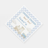 Chugga Chugga Train Birthday  スタンダードランチョンナプキン (角)