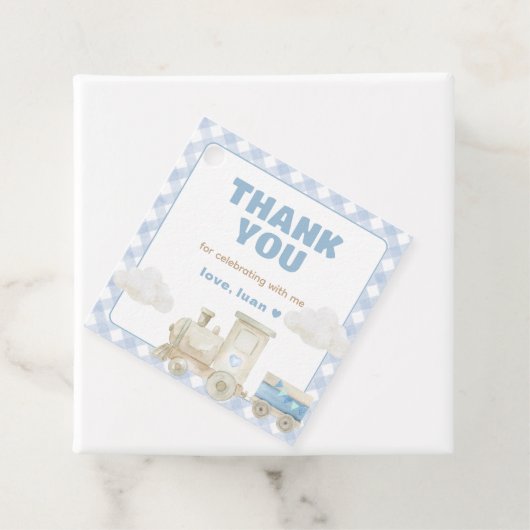 Chugga Chugga Train Birthday フェイバータグ (インサイチュ)