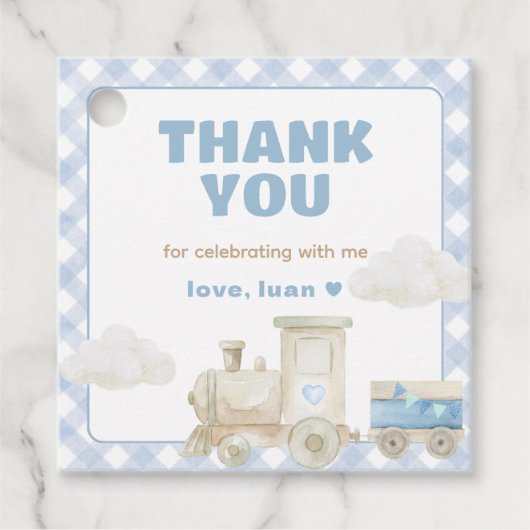 Chugga Chugga Train Birthday  フェイバータグ (正面)