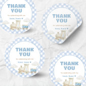 Chugga Chugga Train Birthday  ラウンドシール