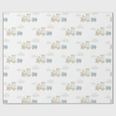 Chugga Chugga Train Birthday  ラッピングペーパー (フラット)