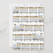 Chugga Chugga Two Two Train Second Birthday Invite 招待状 (裏面)