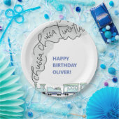 Chugga Chugga Two Two Train Second Birthday Party  ペーパープレート (パーティー)