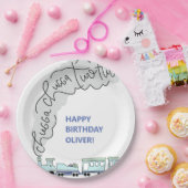 Chugga Chugga Two Two Train Second Birthday Party  ペーパープレート (パーティー)