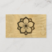 Chuinyaekikyoの日本人のKamonの桜木 名刺 (裏面)