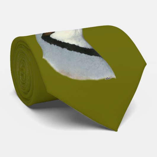 Chukar: ヤマウズラの頭部 ネクタイ (ロール)