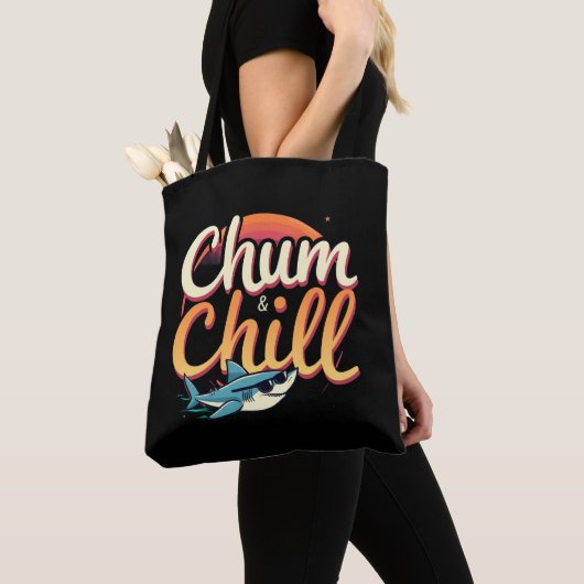 Chum and Chill トートバッグ (クローズアップ)