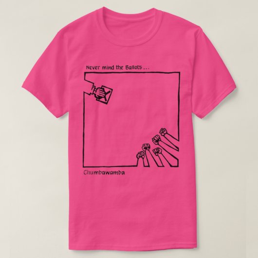 Chumbawamba Never Mind The Ballots Tシャツ (デザイン正面)