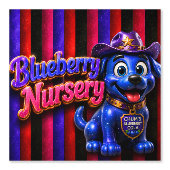 chums blueberry Nursery/blueberry dog wallpaper 壁紙 (正面)