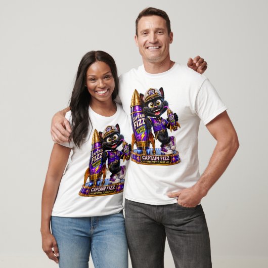 chums Cola Captain fizz T-shirt/arcania cat T-shir Tシャツ (ユニセックス)