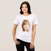 Chunky Orange Tiger Tee | Cute Round Zodiac Tiger  トライブレンドＴシャツ (正面全面)