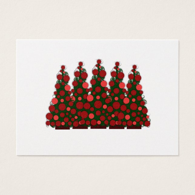 Chunky Red Messageクリスマスラベル (正面)