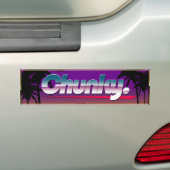 "Chunky" Slapsticker バンパーステッカー (車上)
