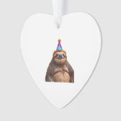 Chunky Sloth birthday party hat gift funny meme pr オーナメント (正面)
