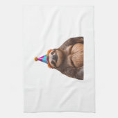 Chunky Sloth birthday party hat gift funny meme pr キッチンタオル (縦)