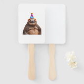 Chunky Sloth birthday party hat gift funny meme pr ハンドファン (正面&裏面)