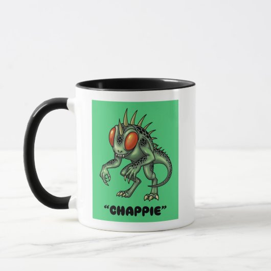 Chupacabra "Chappie" Cryptidコーヒーマグ マグカップ (左)
