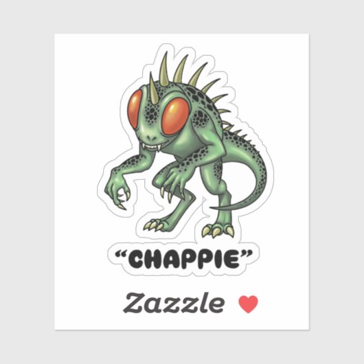 Chupacabra "Chappie" Cryptidシール シール (シート)