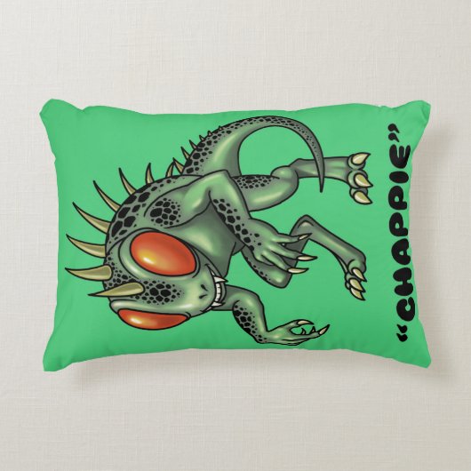 Chupacabra "Chappie" Cryptid アクセントクッション (正面)