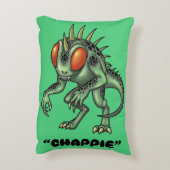 Chupacabra "Chappie" Cryptid アクセントクッション (裏面(縦))
