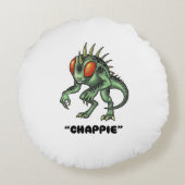Chupacabra "Chappie" Cryptid ラウンドクッション (裏面)
