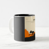 Chupacabra Cryptid Cryptozologyポスター ツートーンマグカップ (正面左)