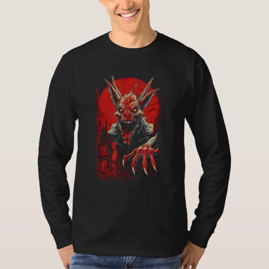Chupacabra The Goat Sucker by Haunted Horror Hallo Tシャツ (正面)