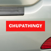 CHUPATHINGY バンパーステッカー (車上)