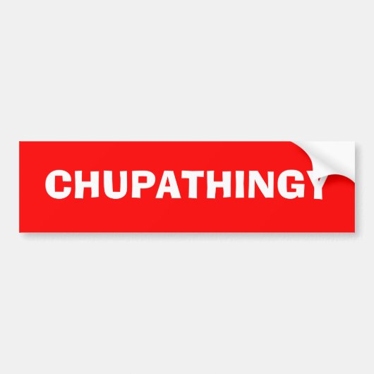 CHUPATHINGY バンパーステッカー (正面)