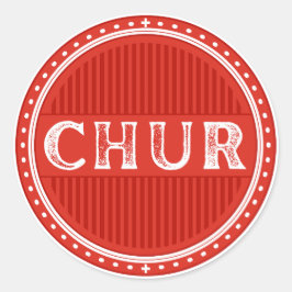 Chur City Pride Emblem – Swiss Identity ラウンドシール