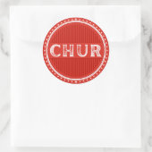 Chur City Pride Emblem – Swiss Identity ラウンドシール (バッグ)