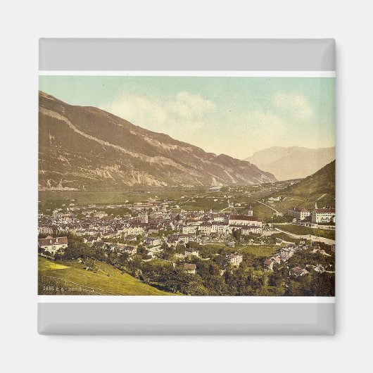 Chur, Grisons,スイスヴィンテージフォトクロム マグネット (正面)