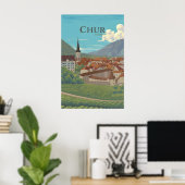 Chur Switzerland Travel Poster ポスター (ホームオフィス)