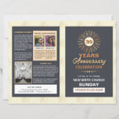 Church Anniversary Brochure Template (正面)