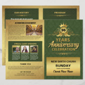 Church Anniversary Program Template (正面/裏面)