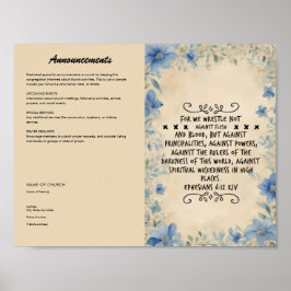 Church Bulletinの編集、ダウンロード ポスター