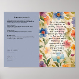 Church Bulletinの編集、ダウンロード ポスター