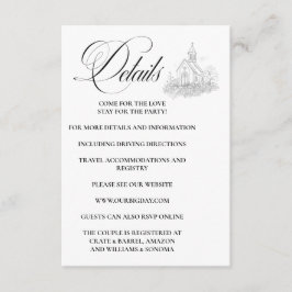 Church Calligraphy Enclosure Card Details エンクロージャーカード