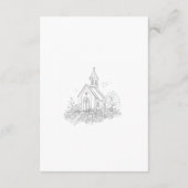 Church Calligraphy Enclosure Card Details エンクロージャーカード (裏面)