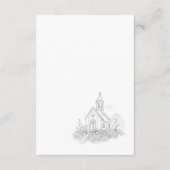 Church Calligraphy Enclosure Card Details エンクロージャーカード (裏面)
