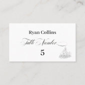 Church Calligraphy Place Cards プレイスカード (裏面)