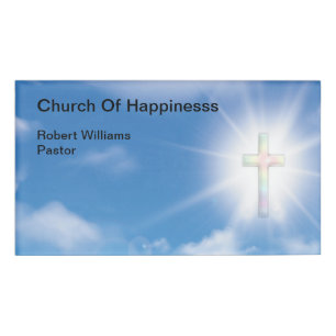 Church Clergy Pastorテーマ名タグ 名札