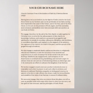 Church Covenant  ポスター