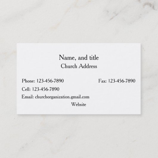 Church Cross Silhouette on a radiant sunset sky 名刺 (裏面)