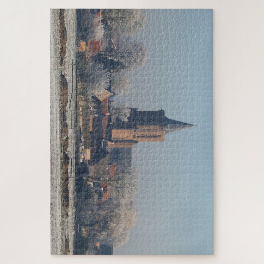 Church Dutch village winter, ジグソーパズル (縦)