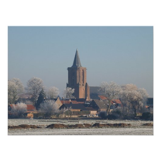 Church Dutch village winter,  ポスター (正面)