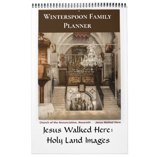 Church Family Holy Land Planner カレンダー (カバー)