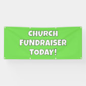 Church Fundraiser Today Banner 横断幕 (横)