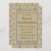 Church in Auvers Graduation Invitation 招待状 (正面/裏面)