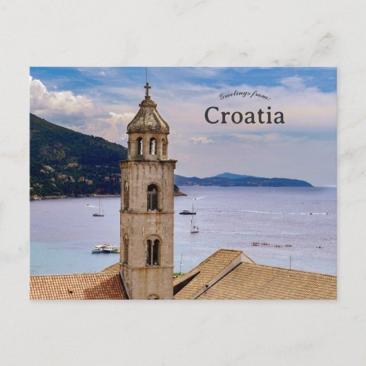 Church in Dubrovnik Croatia ポストカード (正面)